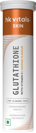 Hk Vitals Glutathione (Mango | 15 Tabs) | With Vitamin C & E | For Skin Glow & Hydration