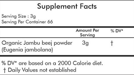 Ayur Champ - Pack Of 4 -Organic Jambu Beej Powder 200 Gms