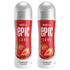 Manforce Epic Strawberry Flavored Lube 60 Ml X Pack Of 2