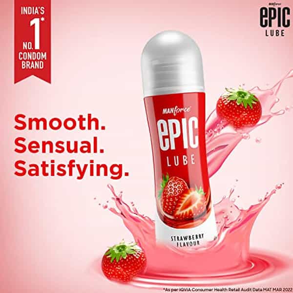 Manforce Epic Strawberry Flavored Lube 60 Ml X Pack Of 2