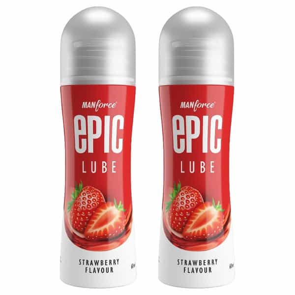 Manforce Epic Strawberry Flavored Lube 60 Ml X Pack Of 2