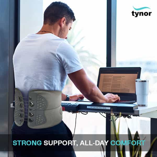 Tynor Lacepull L.s Belt Grey Large/Xl 1 Unit