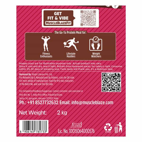 Muscleblaze Fit High Protein Muesli | Dark Chocolate | Cranberry | 2Kg | 22G Protein
