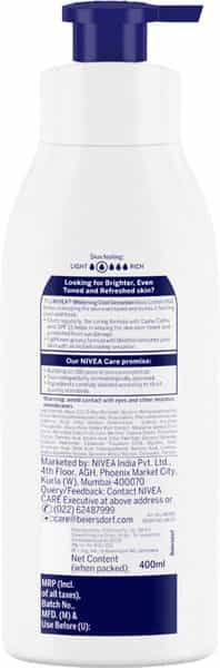 Nivea Whitening Cool Sensation Lotion - 400 Ml