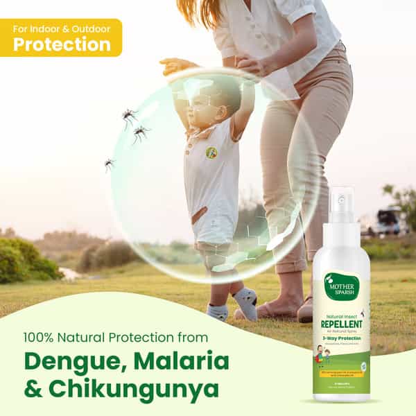 Mother Sparshnatural Insect Repellent Spray For Babies-100Ml