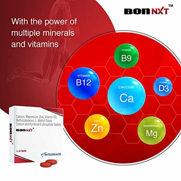 Bon Nxt Multivitamin Supplement With Advanced Vitamin D3 & B12|30 Tablets-Pack Of 2 (2 X 15 Tablets)