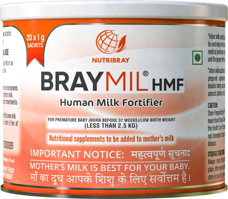Braymil Hmf Human Milk Fortifier Sachets - 1gm Each (20 Sachets)