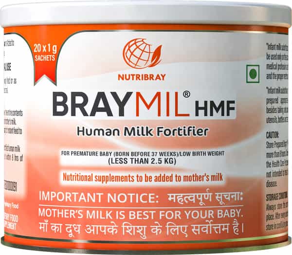 Braymil Hmf Human Milk Fortifier Sachets - 1Gm Each (20 Sachets)