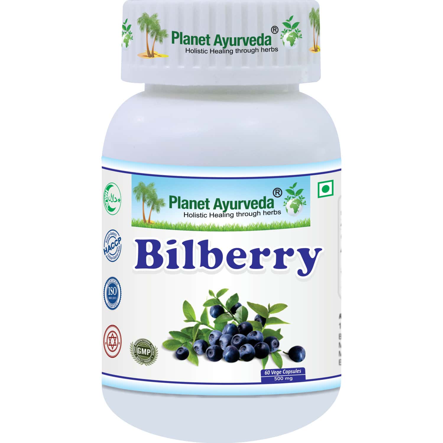 Planet Ayurveda Bilberry Capsules - 60 Capsules