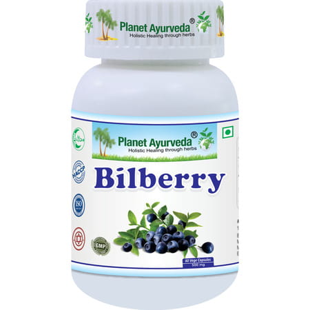 Planet Ayurveda Bilberry Capsules - 60 Capsules
