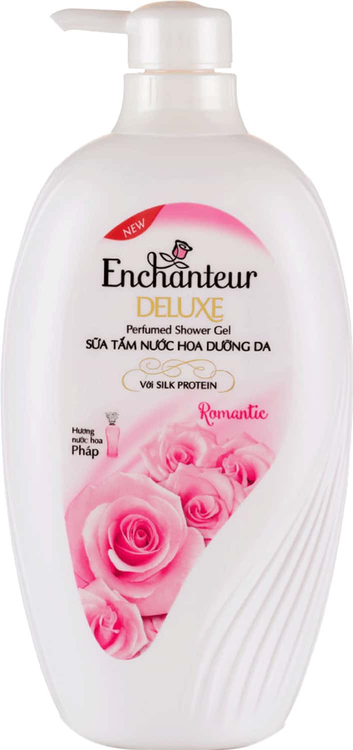 Enchanteur Romantic Shower Gel For Women 650ml With Roses & Jasmine Extracts