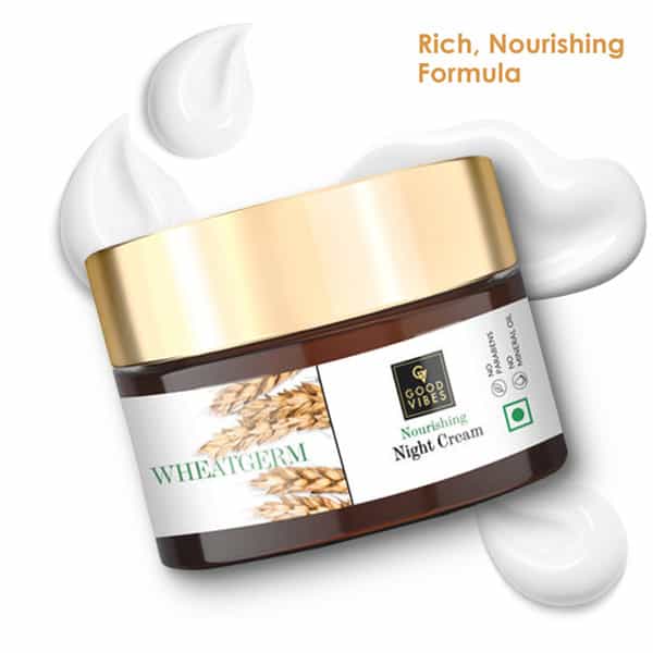 Good Vibes Nourishing Night Cream - Wheatgerm - 50 Gm