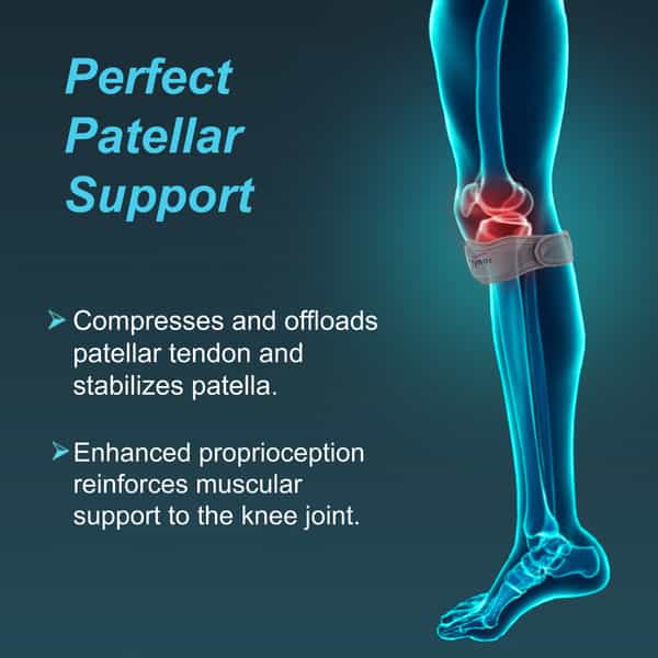 Tynor Patellar Support Black Universal Size 1 Unit