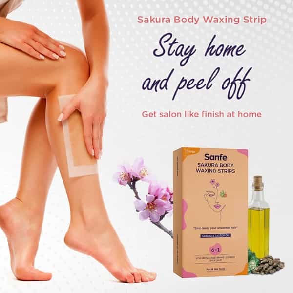Sanfe Sakura Body Wax Strip - 10 N