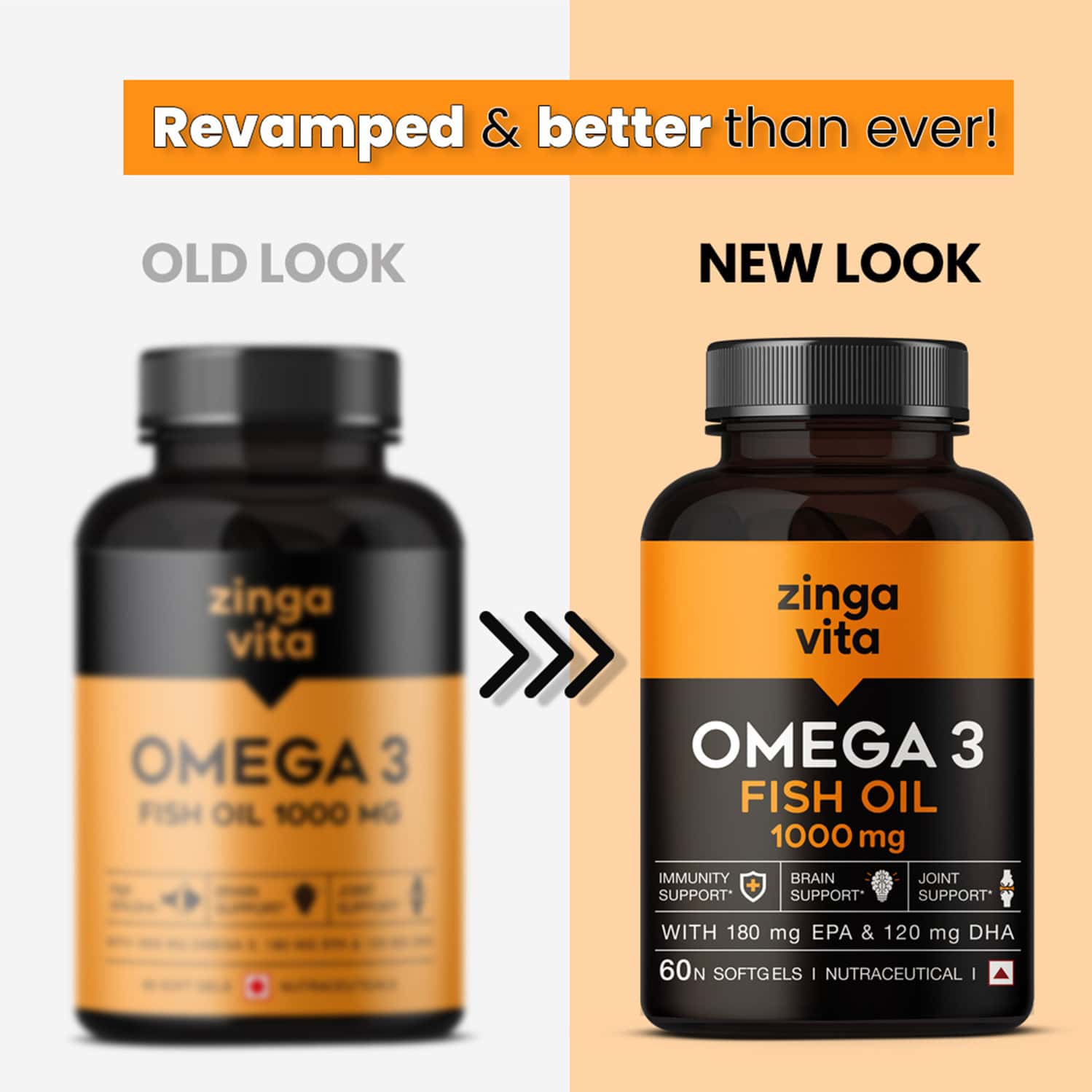 Buy ZINGAVITA OMEGA 3 FISH OIL MERCURY FREE FORMULA FOR HEART & JOINT
