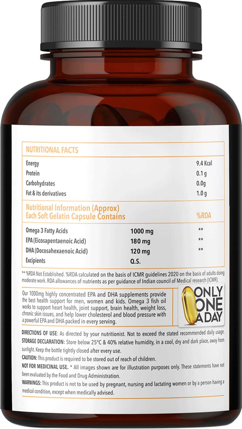 Buy ZINGAVITA OMEGA 3 FISH OIL MERCURY FREE FORMULA FOR HEART & JOINT