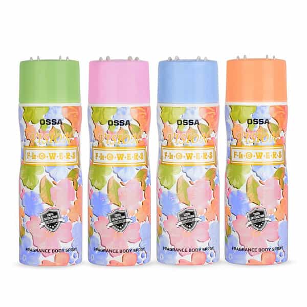 Ossa Vision Flowers Body Spray | Musky | Floral And Citrusy Notes | For Women | 200Ml