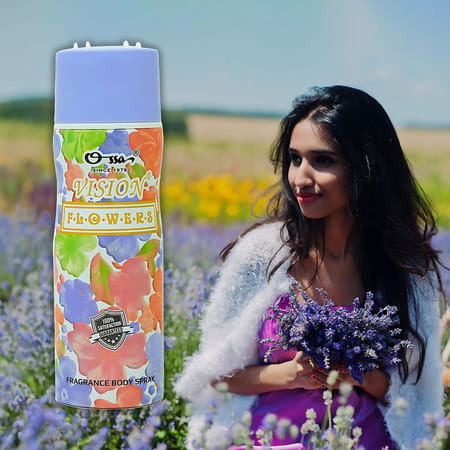 Ossa Vision Flowers Body Spray | Musky | Floral And Citrusy Notes | For Women | 200ml