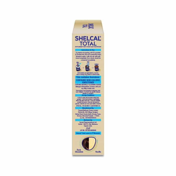 Shelcal Total Supplement With Your Daily Nutrition Dark Chocolate Flavour Box 200 Gm