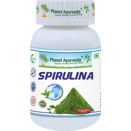 Planet Ayurveda Spirulina - 60 Capsules