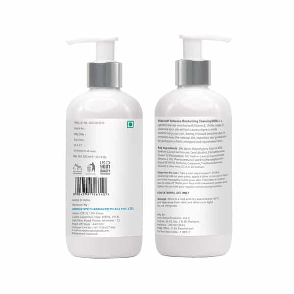 Maxisoft Advance Moisturizing Cleansing Milk | 300 Ml | Pack Of 3