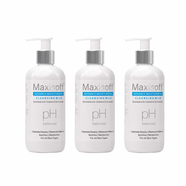 Maxisoft Advance Moisturizing Cleansing Milk | 300 Ml | Pack Of 3