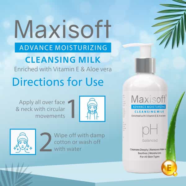 Maxisoft Advance Moisturizing Cleansing Milk | 300 Ml | Pack Of 3