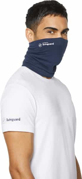 Livinguard Tube Mask Lite | Unbeatable Breathability |Washable & Reusable - Bombay Blue Large