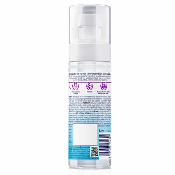 Bepanthen Sensicontrol Daily Face Wash For Dry & Sensitive Skin Bottle Of 80Ml