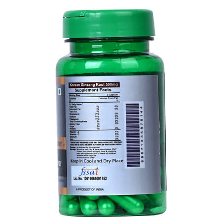 Cipzer Korean Ginseng | Boosts Immunity| Reduces Stress & Supports Mental Wellness | 30 Capsules