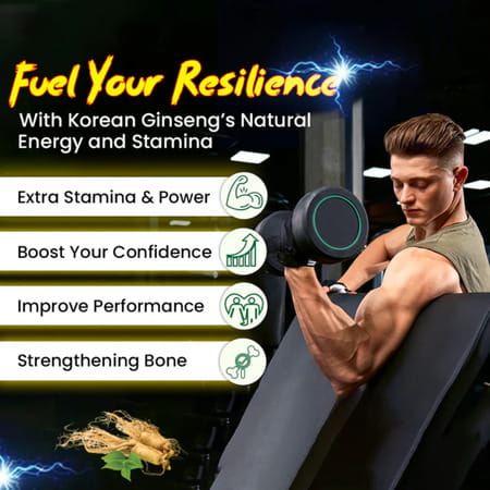 Cipzer Korean Ginseng | Boosts Immunity| Reduces Stress & Supports Mental Wellness | 30 Capsules