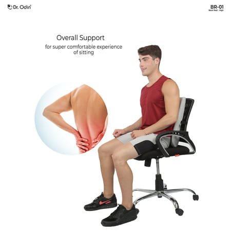 Dr. Odin Back Rest High - Ergonomic Lumbar Support Cushion | Superior Comfort & Posture Correction