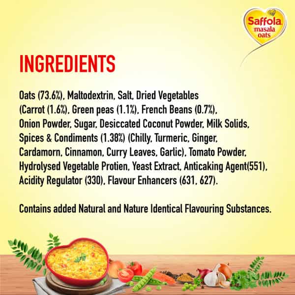 Saffola Masala Oats Tasty Evening Snack Veggie Twist 500 Gm