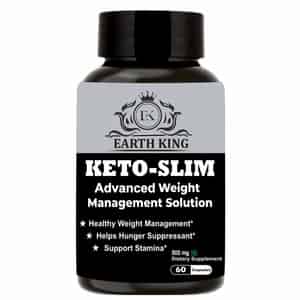 Earth King Keto Slim Advanced Weight Loss & Appetite Suppressant Supplement|500mg 60 Capsules|unisex
