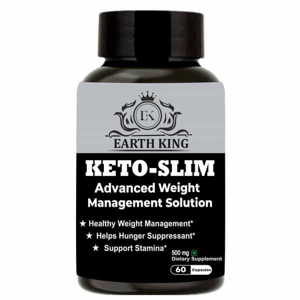 Earth King Keto Slim Advanced Weight Loss & Appetite Suppressant Supplement|500Mg 60 Capsules|Unisex