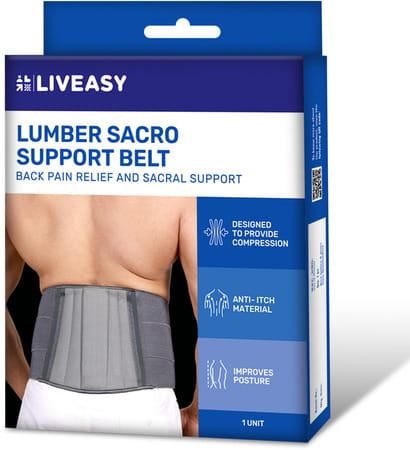 Liveasy Ortho Care Lumbar Sacro Support Belt - Medium