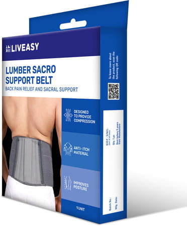 Liveasy Ortho Care Lumbar Sacro Support Belt - Medium