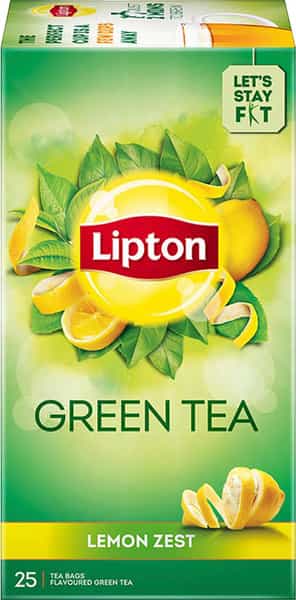 Lipton Lemon Zest Green Tea Bags 25 Pc