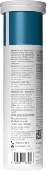 Hk Vitals Hyaluronic Acid (Orange | 15 Effervescent Tablets) | 500Mg Hyaluronic Acid