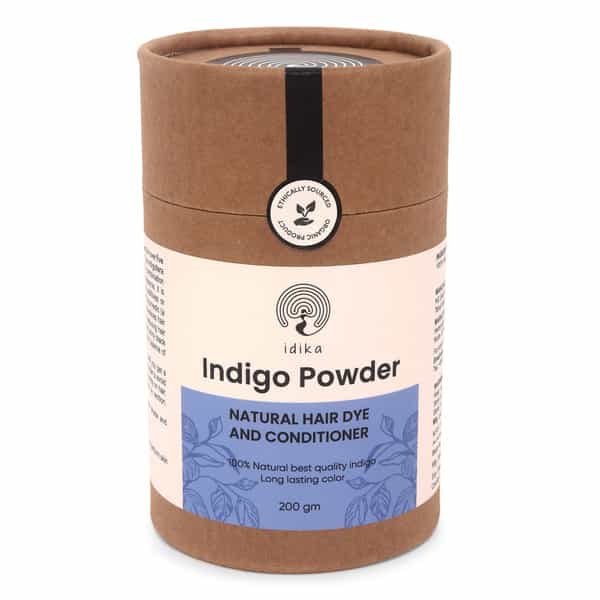 Idika Indigo And Henna Powder 100% Natural Hair Color And Hair Dye And Conditiner 200Gm (Pack Of 2)