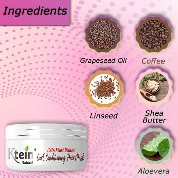 Ktein Natural 100% Plant Derived Curl Conditioning Hair Mask (200Ml)