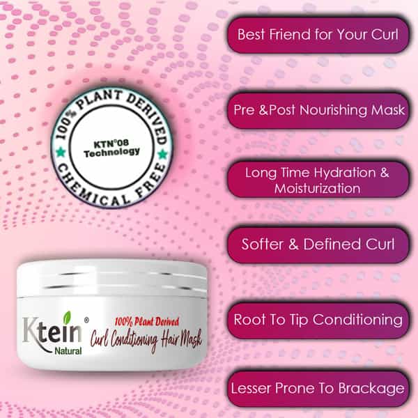 Ktein Natural 100% Plant Derived Curl Conditioning Hair Mask (200Ml)