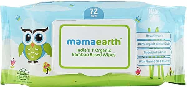 Mamaearth Organic Bamboo Wipes Packet Of 72 'S
