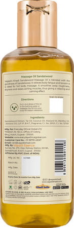 Vagad'S Khadi Sandalwood Massage Oil