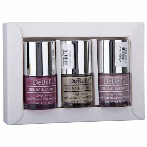 Debelle Mademoiselle Classic Nudes Nail Polish Gift Set Of 3 Laura Aura 24 Ml (8 Ml Each)
