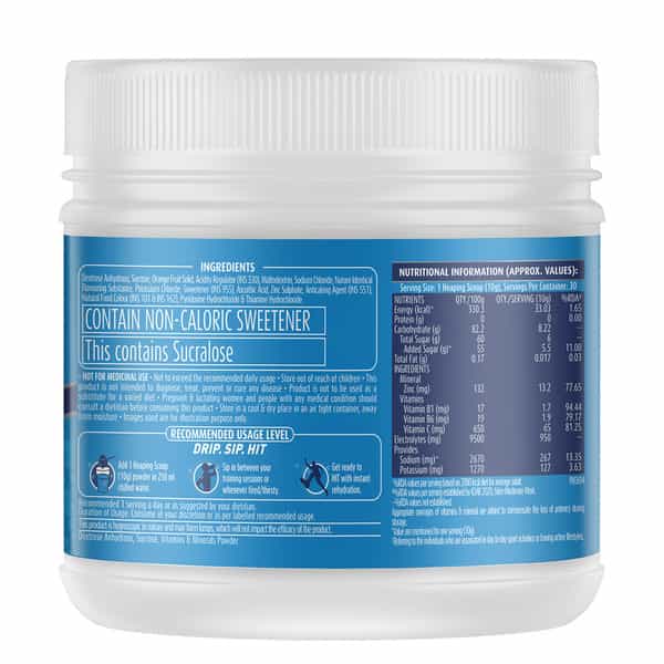 Muscleblaze Sports Hydr8 Pro Powder | 950 Mg Electrolytes | Instant Rehydration (Lemon Lime | 300G)