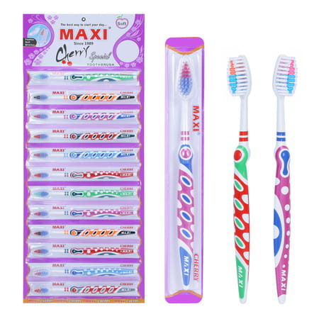 Maxi Cherry Soft Toothbrush (Pack Of 12)