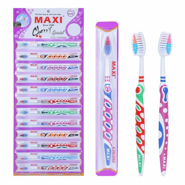 Maxi Cherry Soft Toothbrush (Pack Of 12)
