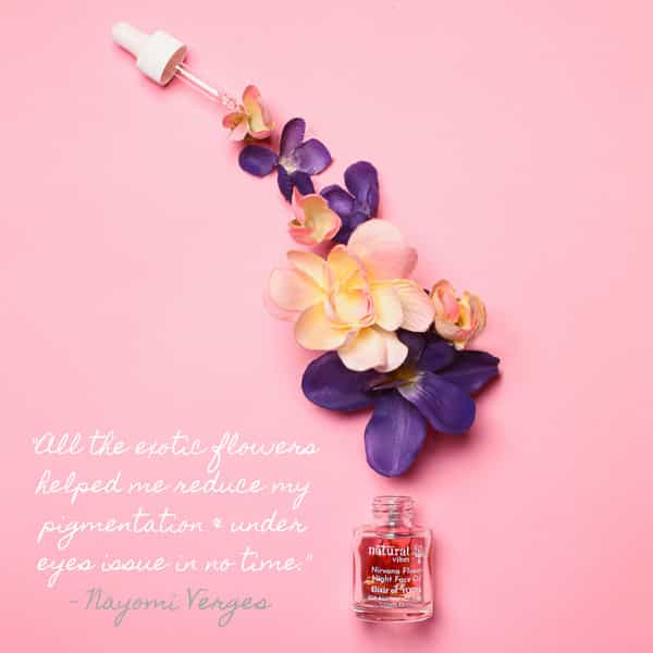 Natural Vibes - Anti Ageing Nirvana Flower Night Face Oil 20Ml- Vitamin A | C & E
