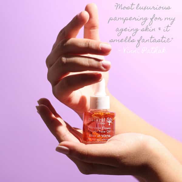 Natural Vibes - Anti Ageing Nirvana Flower Night Face Oil 20Ml- Vitamin A | C & E